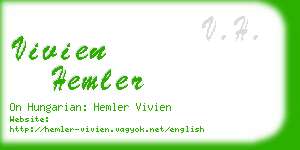 vivien hemler business card